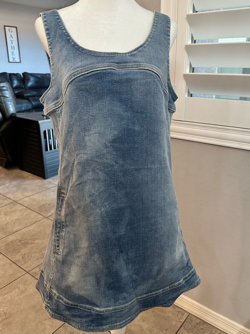 Anthropologie- Pilcro Denim Shift Dress